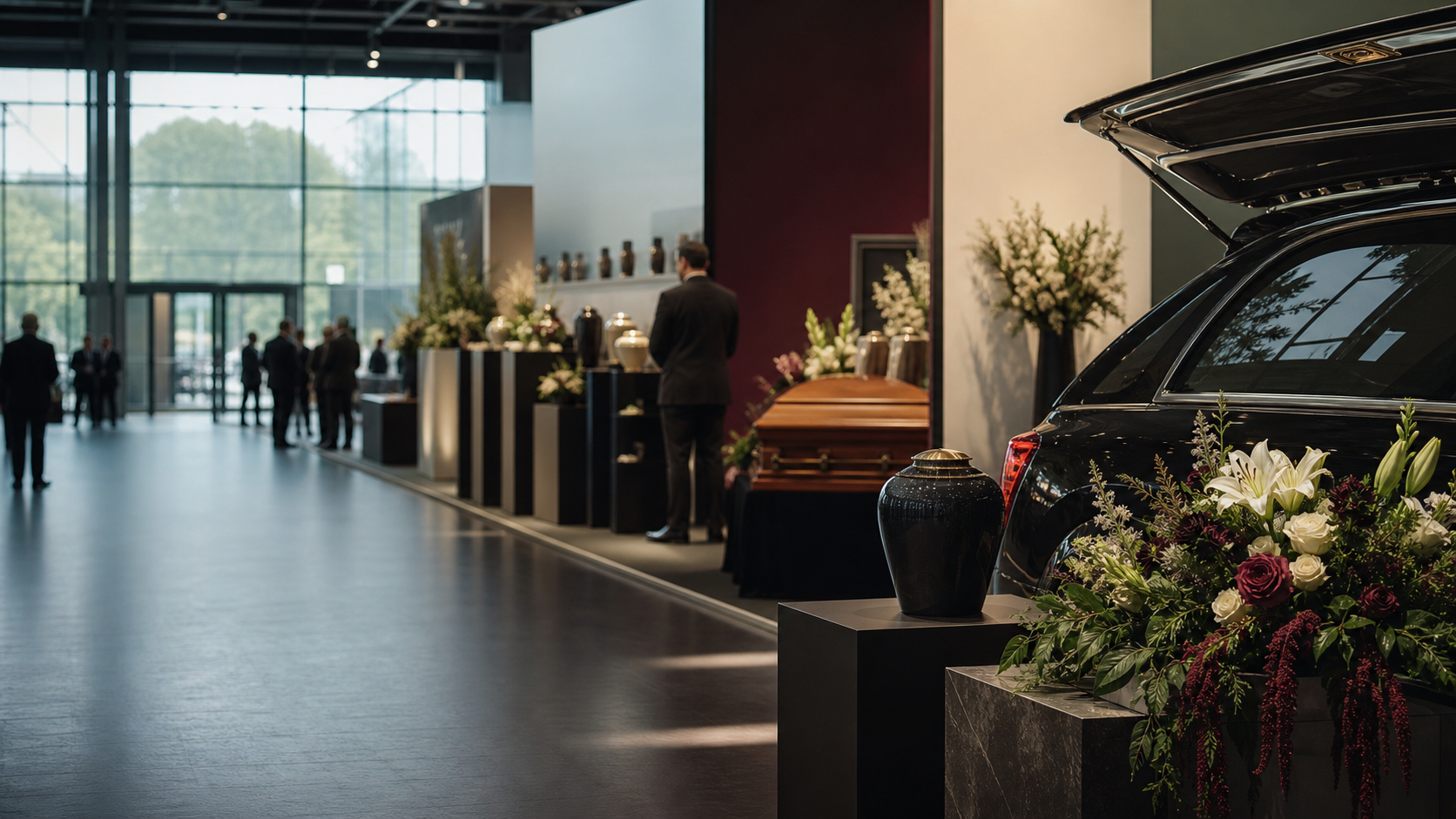 Profesjonalna przestrzeń targowa Pol-Grave Show 2026 z ekspozycją branży pogrzebowej